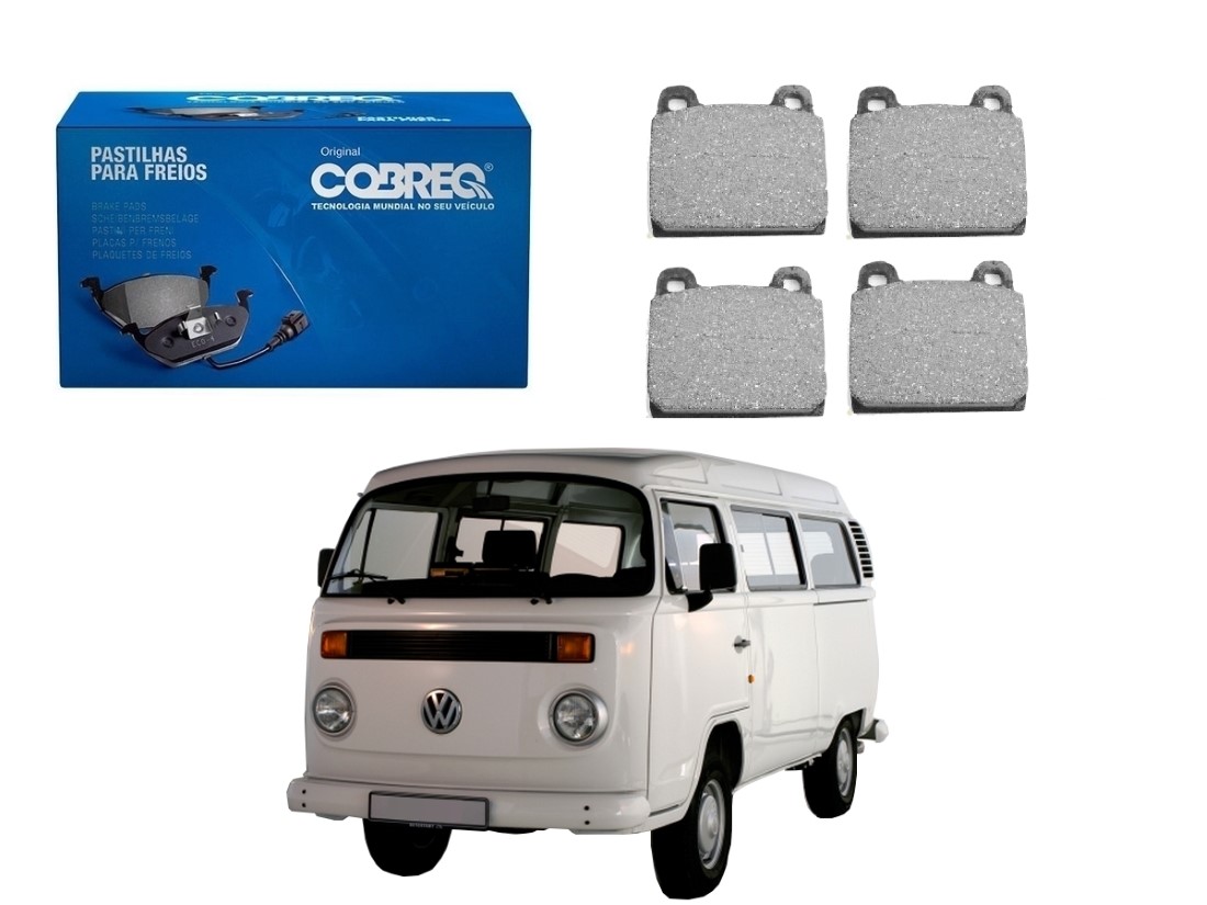  PASTILHA FREIO DIANTEIRA COBREQ VOLKSWAGEN KOMBI 1600 1997 A 2005