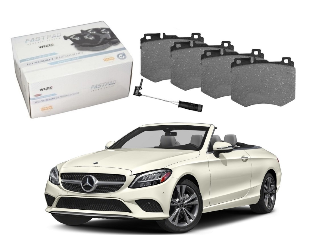  PASTILHA FREIO DIANTEIRA CERAMICA WILLTEC MERCEDES-BENZ C300 CABRIOLET 3.0 2015 A 2019