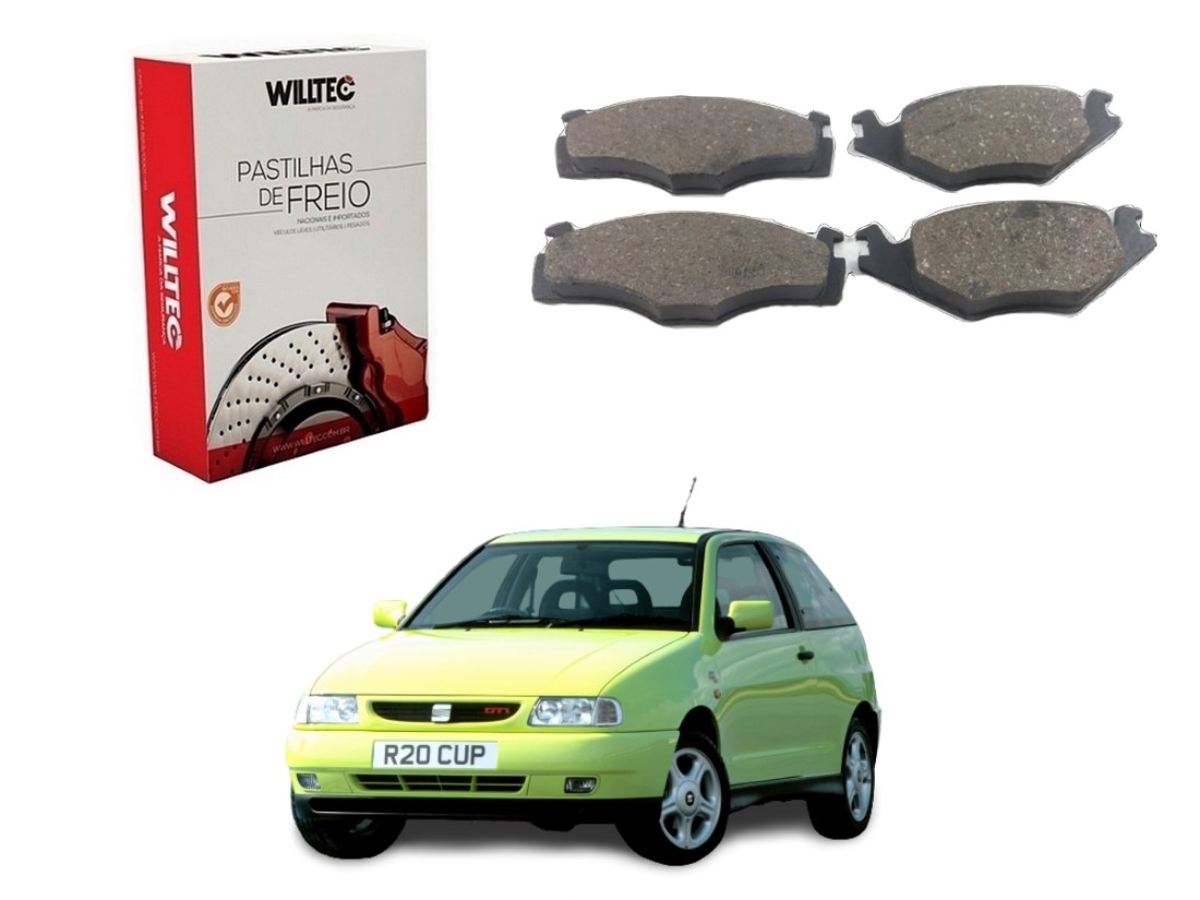  PASTILHA FREIO DIANTEIRA WILLTEC SEAT IBIZA 1.4 1.6 1.8 1993 A 1996