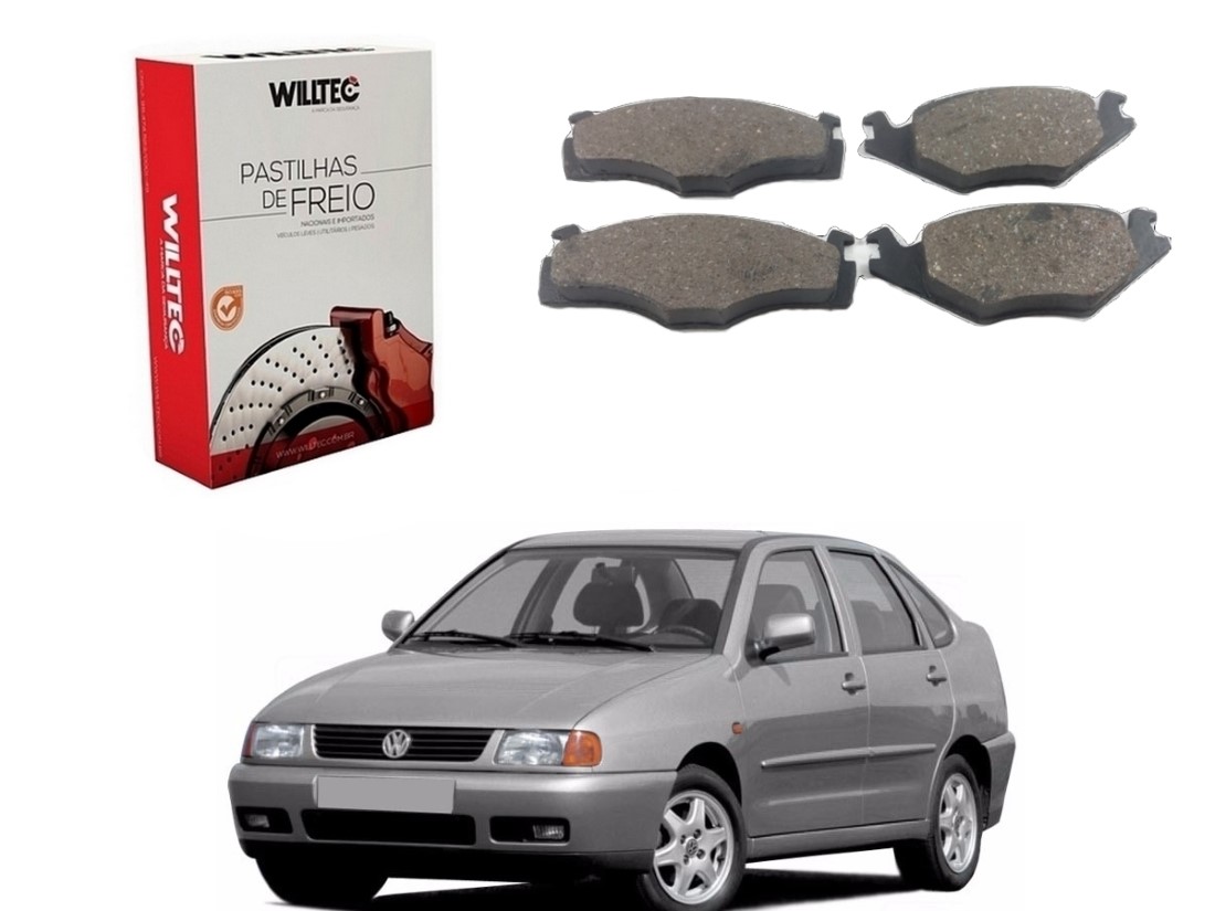  PASTILHA FREIO DIANTEIRA WILLTEC VOLKSWAGEN POLO CLASSIC 1.8 1994 A 1995