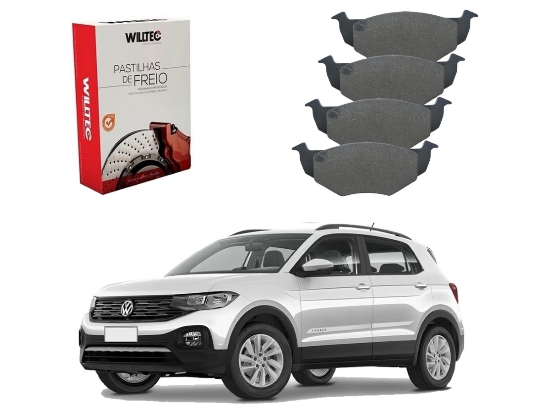  PASTILHA FREIO DIANTEIRA WILLTEC VOLKSWAGEN T-CROSS 1.0 1.4 2019 A 2020