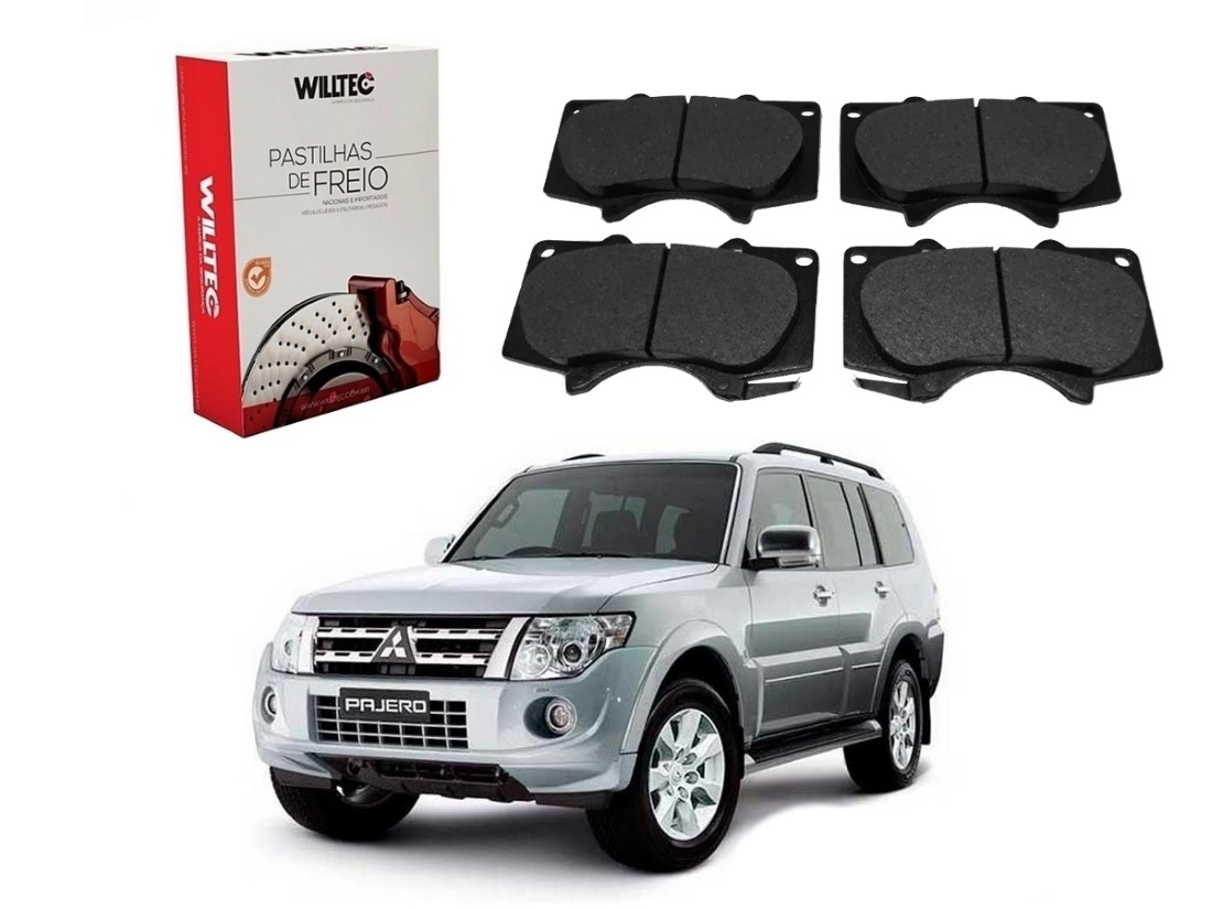  PASTILHA FREIO DIANTEIRA WILLTEC MITSUBISHI PAJERO FULL 3.2 3.8 2007 A 2019