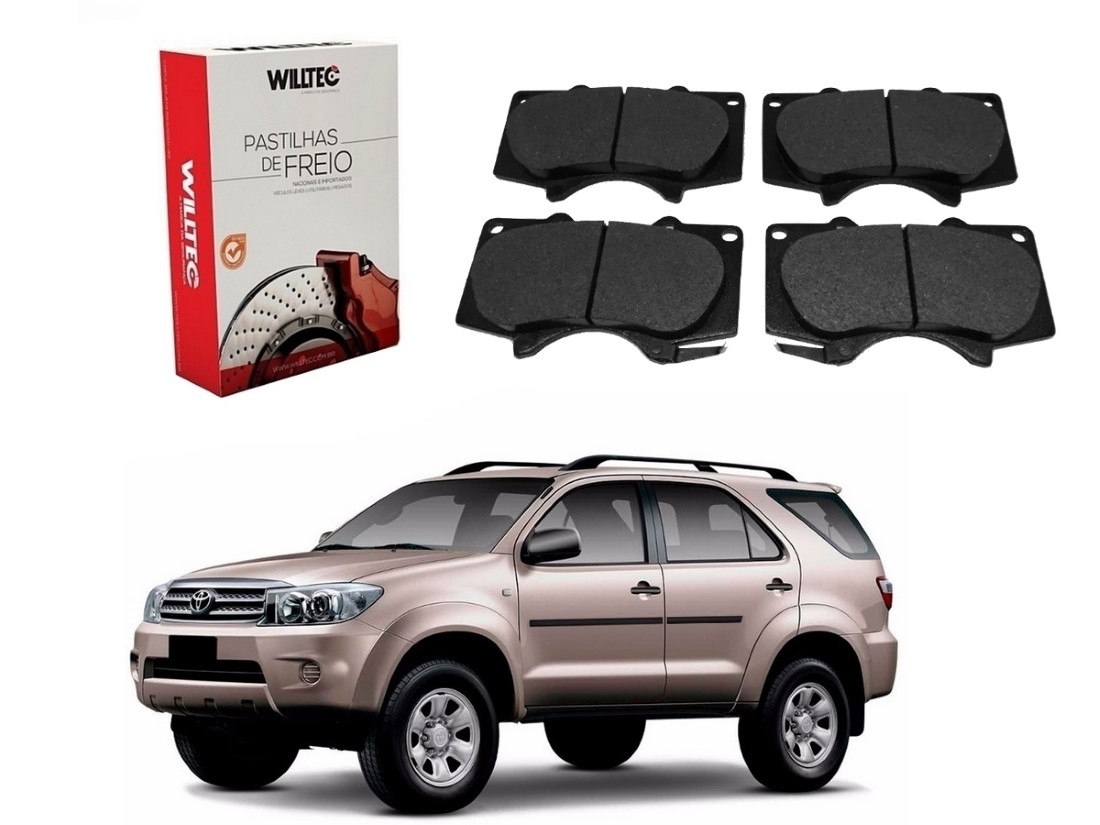  PASTILHA FREIO DIANTEIRA WILLTEC TOYOTA HILUX SW4 2.7 3.0 2009 A 2011