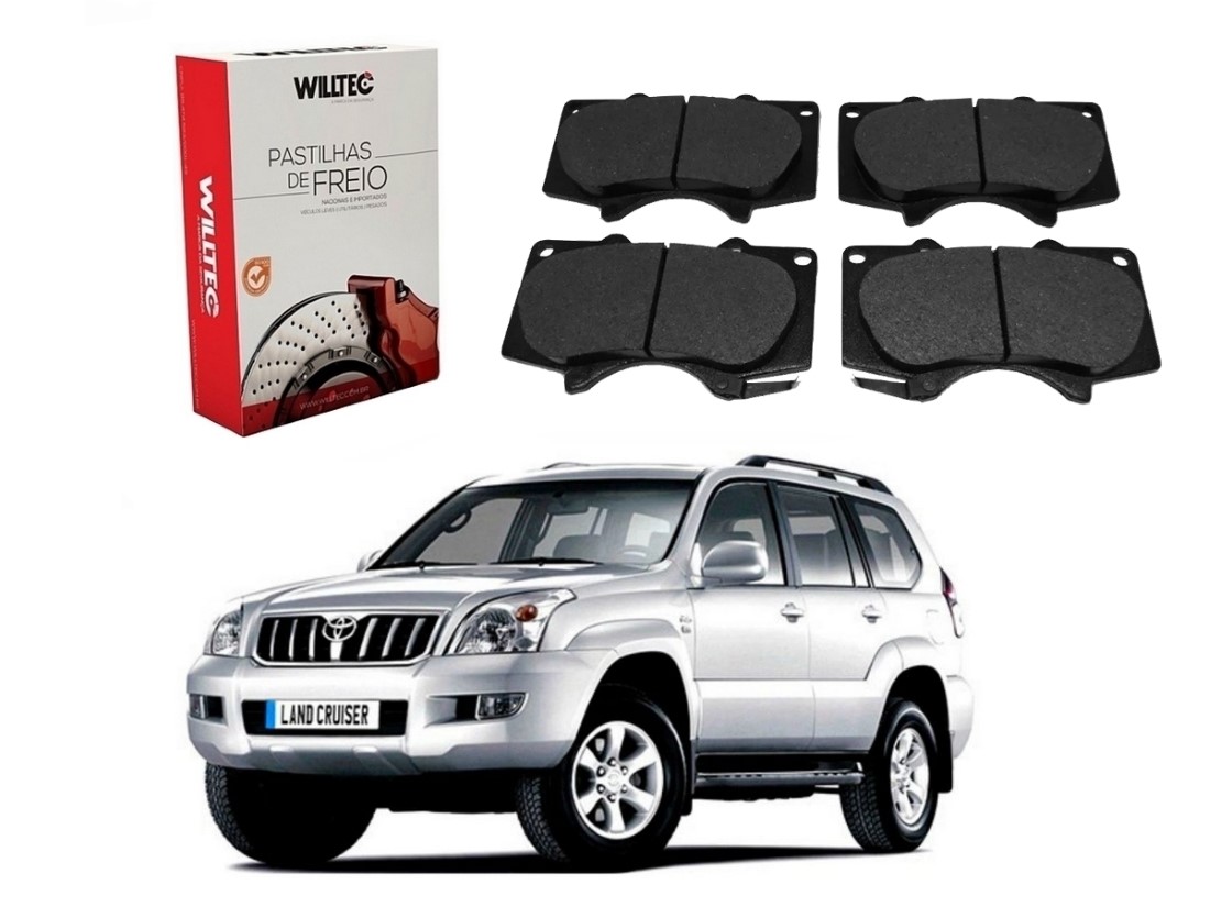  PASTILHA FREIO DIANTEIRA WILLTEC TOYOTA LAND CRUISER 3.0 4.0 2002 A 2009