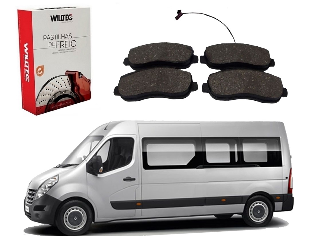  PASTILHA FREIO DIANTEIRA WILLTEC RENAULT MASTER 2.3 2.5 2013 A 2019