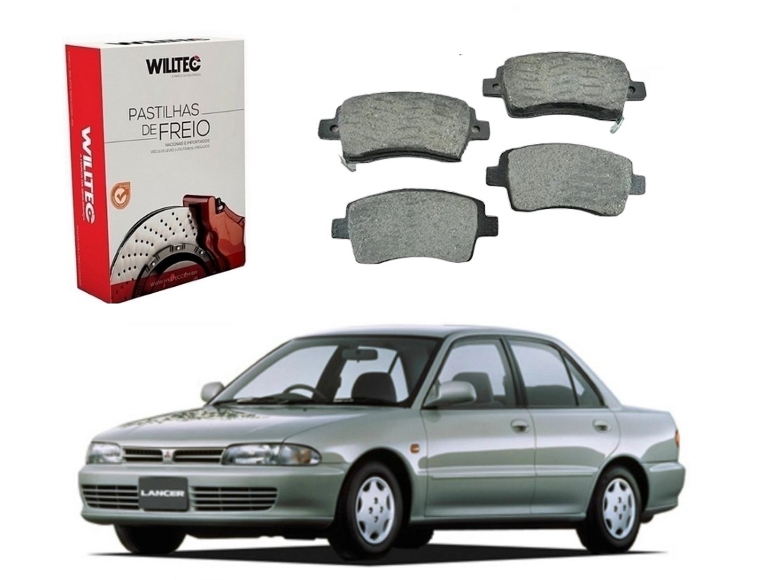  PASTILHA FREIO DIANTEIRA WILLTEC MITSUBISHI LANCER 1.6 1992 A 1998