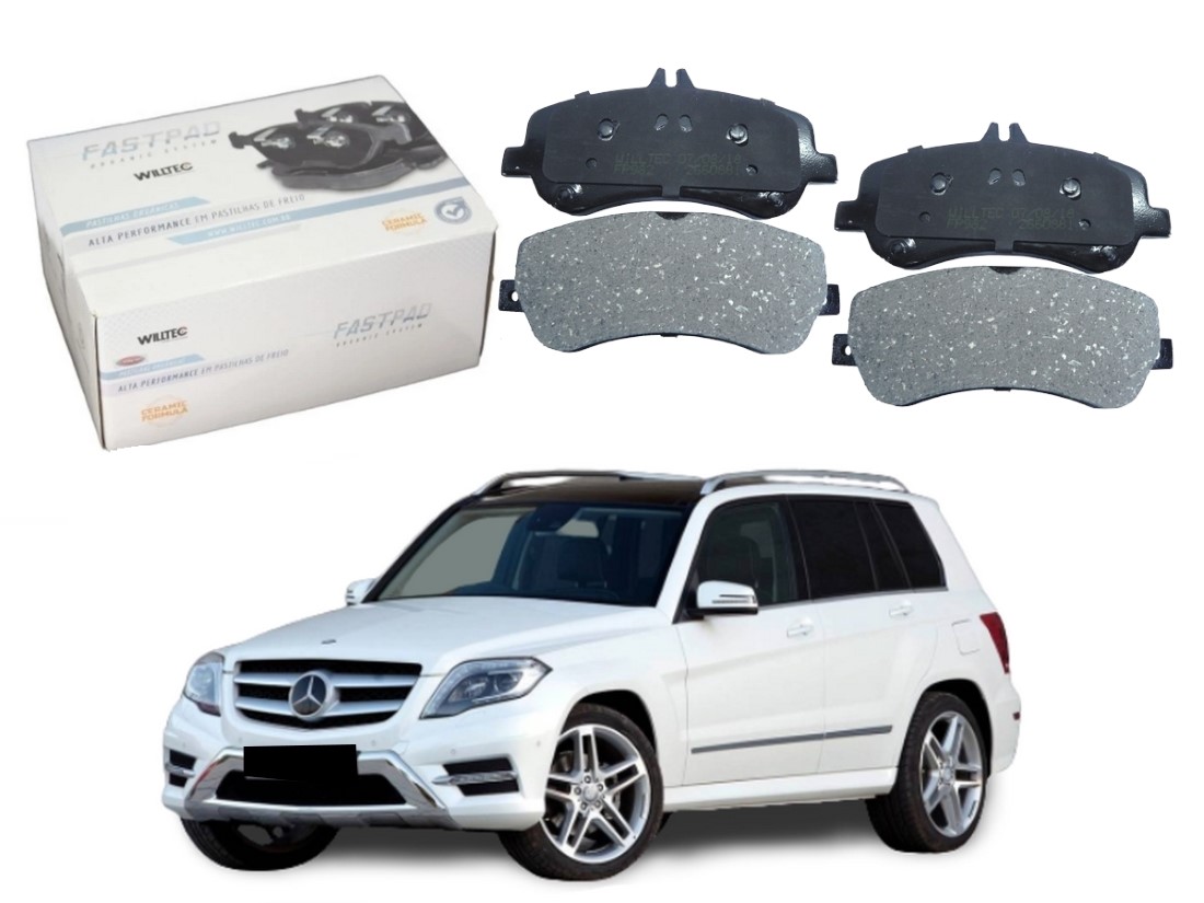  PASTILHA FREIO DIANTEIRA CERAMICA WILLTEC MERCEDES-BENZ GLK 220 2.2 2008 A 2015