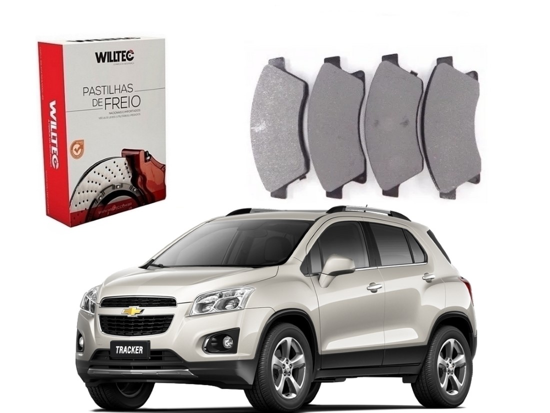  PASTILHA FREIO DIANTEIRA WILLTEC CHEVROLET TRACKER 1.8 2.0 2014 A 2016