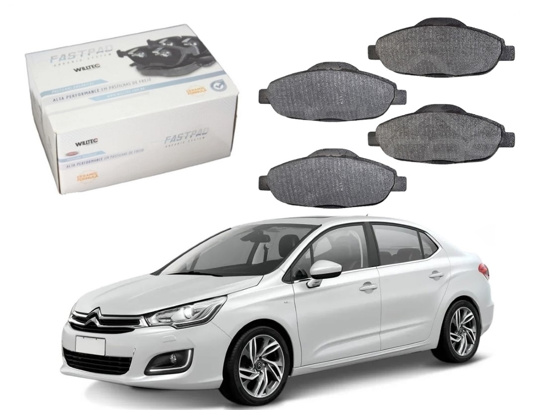  PASTILHA FREIO DIANTEIRA CERAMICA WILLTEC CITROËN C4 LOUNGE 1.6 2.0 2013 A 2016