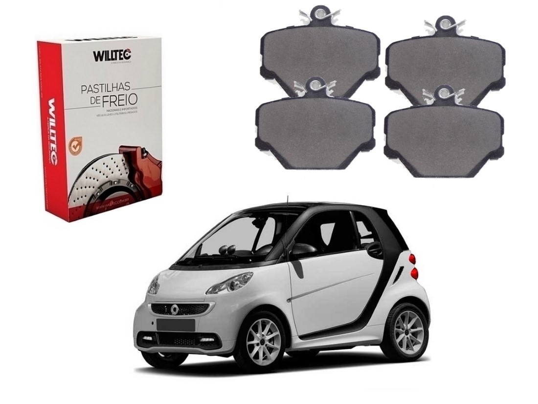  PASTILHA FREIO DIANTEIRA WILLTEC SMART FORTWO 1.0 2007 A 2014