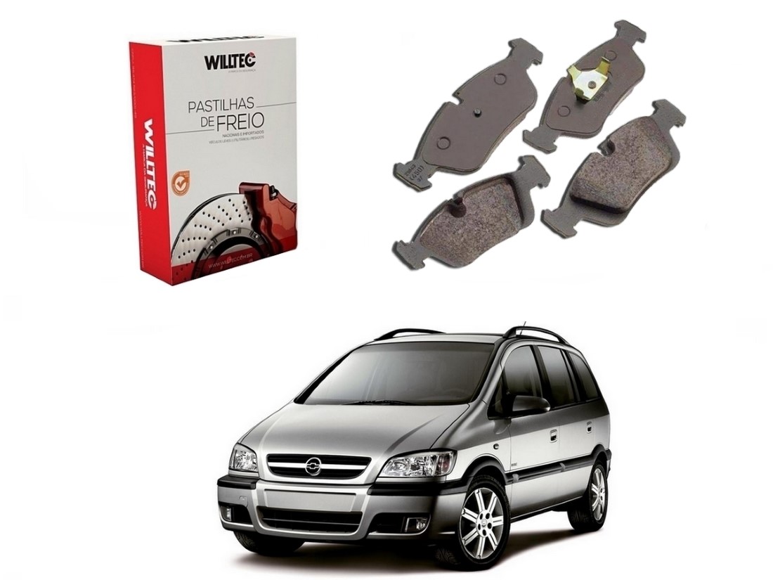  PASTILHA FREIO WILLTEC DIANTEIRA CHEVROLET ZAFIRA 2.0 8V 2005 A 2009