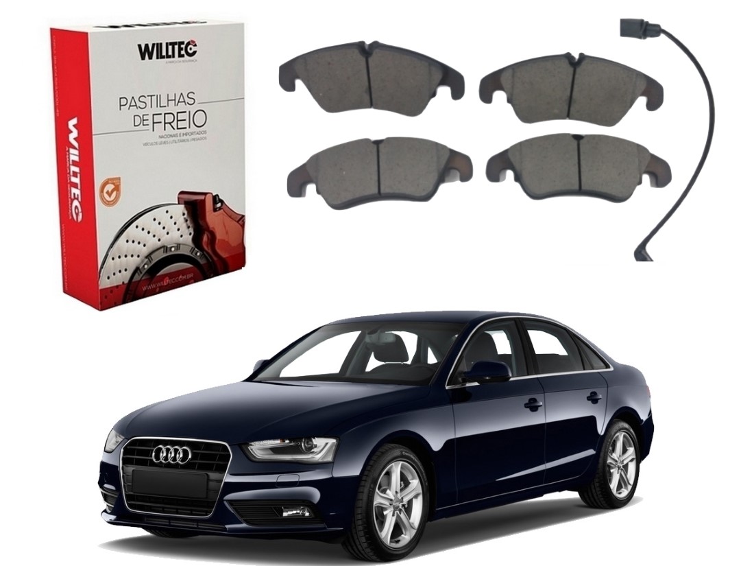  PASTILHA FREIO DIANTEIRA WILLTEC AUDI A4 1.8 2.0 2008 A 2015