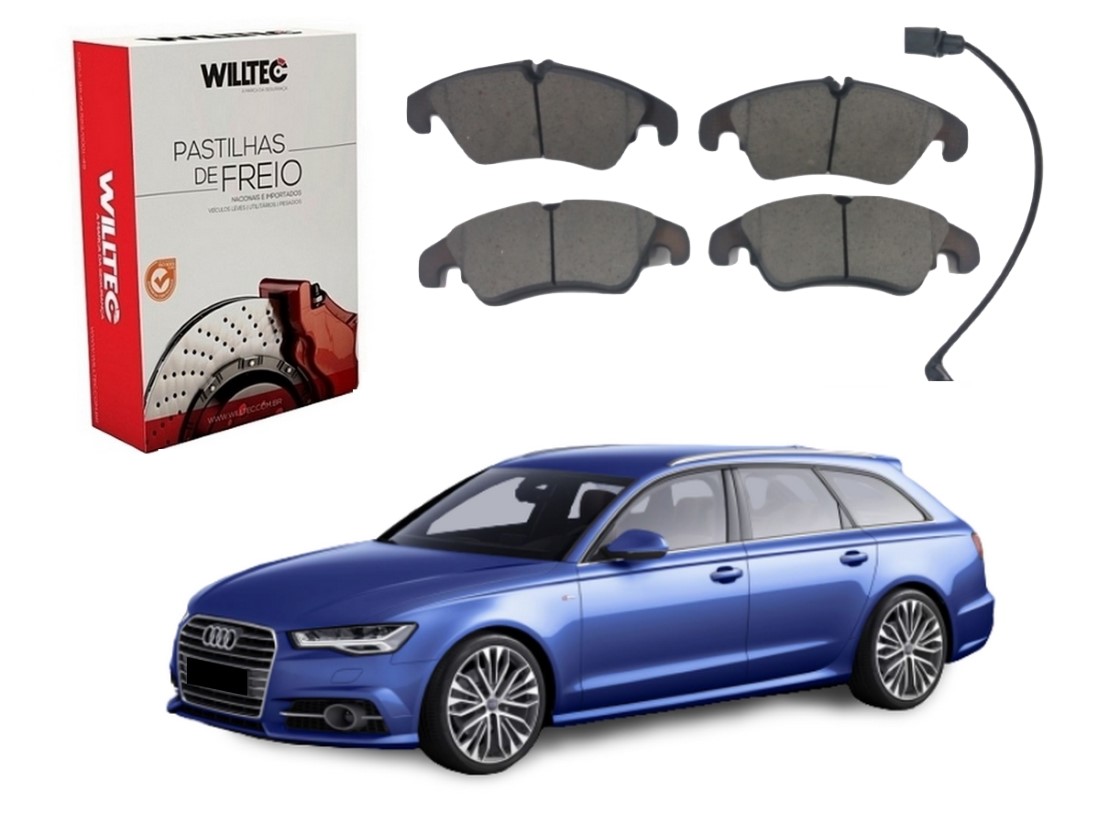  PASTILHA FREIO DIANTEIRA WILLTEC AUDI A6 AVANT 2.8 3.0 2010 A 2015