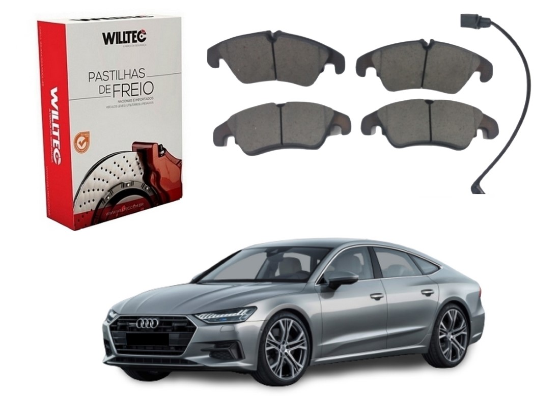  PASTILHA FREIO DIANTEIRA WILLTEC AUDI A7 SPORTBACK 1.8 3.0 2015 A 2018