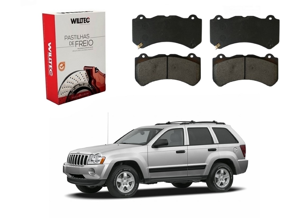  PASTILHA FREIO DIANTEIRA WILLTEC JEEP GRAND CHEROKEE LIMITED 3.0 4.7 5.7 2005 A 2010