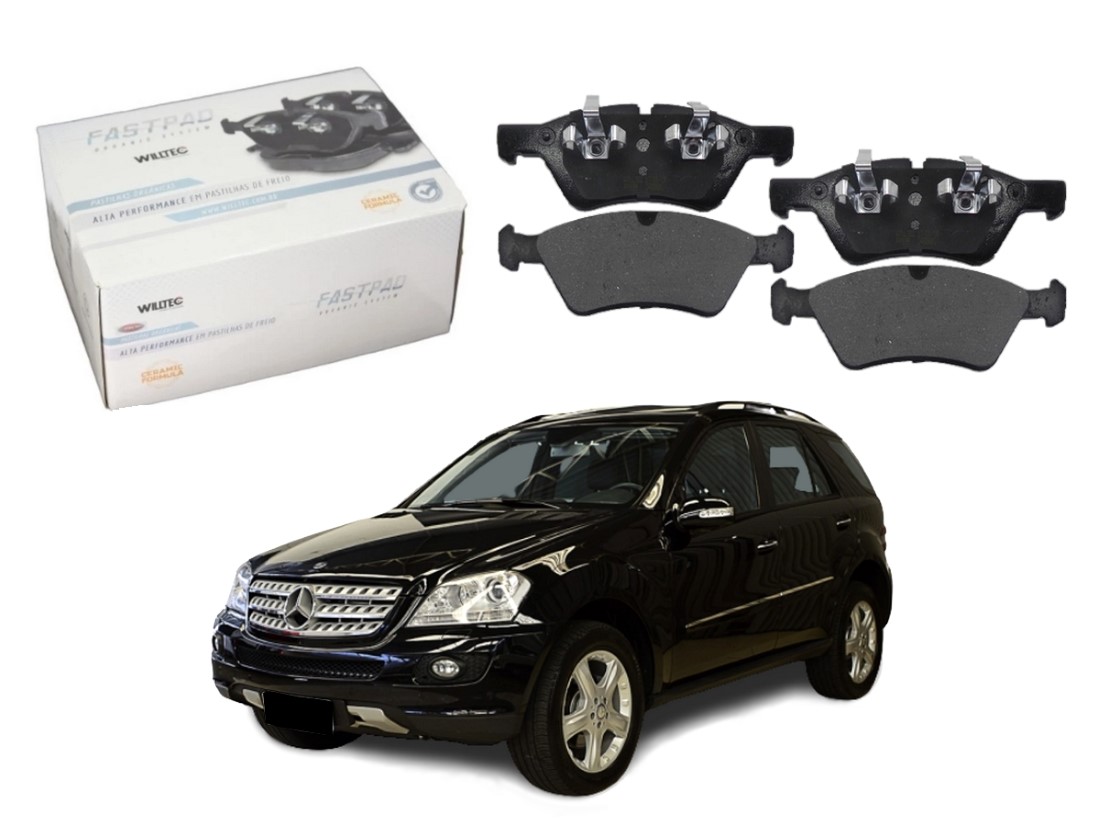  PASTILHA FREIO DIANTEIRA CERAMICA WILLTEC MERCEDES-BENZ ML320 3.0 2006 A 2009