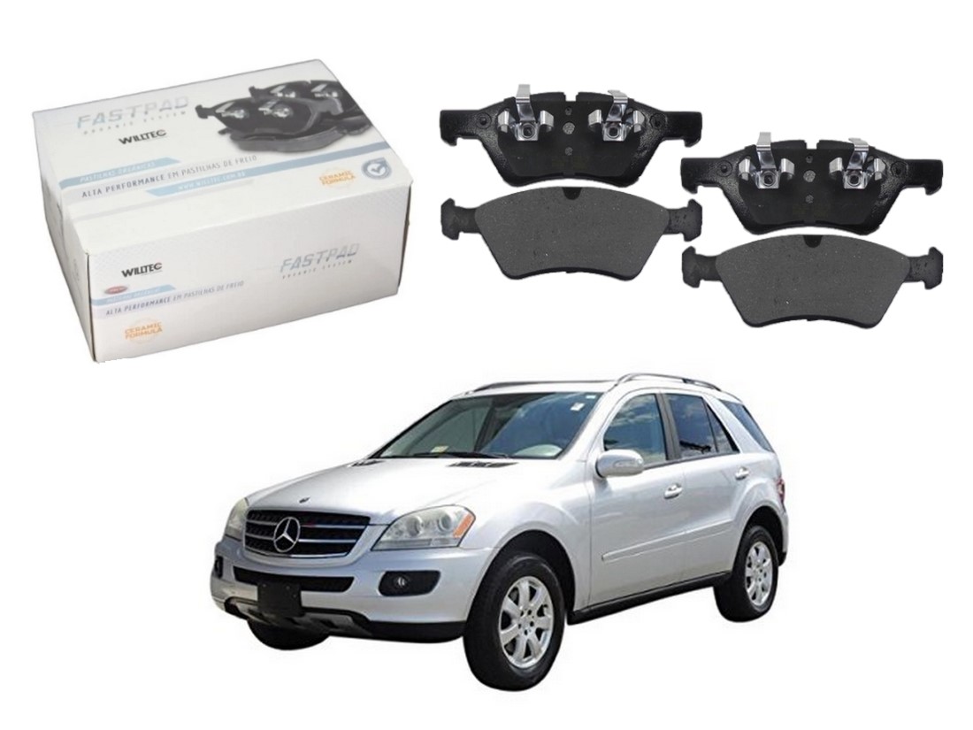  PASTILHA FREIO DIANTEIRA CERAMICA WILLTEC MERCEDES-BENZ ML350 3.5 2006 A 2010