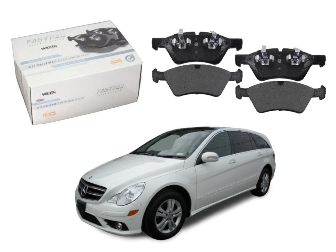  PASTILHA FREIO DIANTEIRA CERAMICA WILLTEC MERCEDES-BENZ R500 R500L 5.0 2007 A 2008