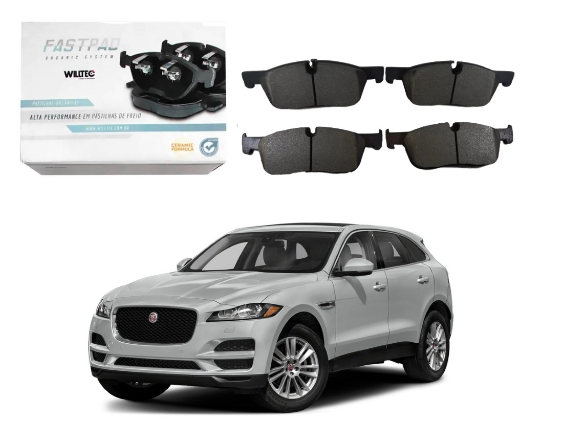  PASTILHA FREIO DIANTEIRA CERAMICA WILLTEC JAGUAR F-PACE 2.0 3.0 2017 A 2019