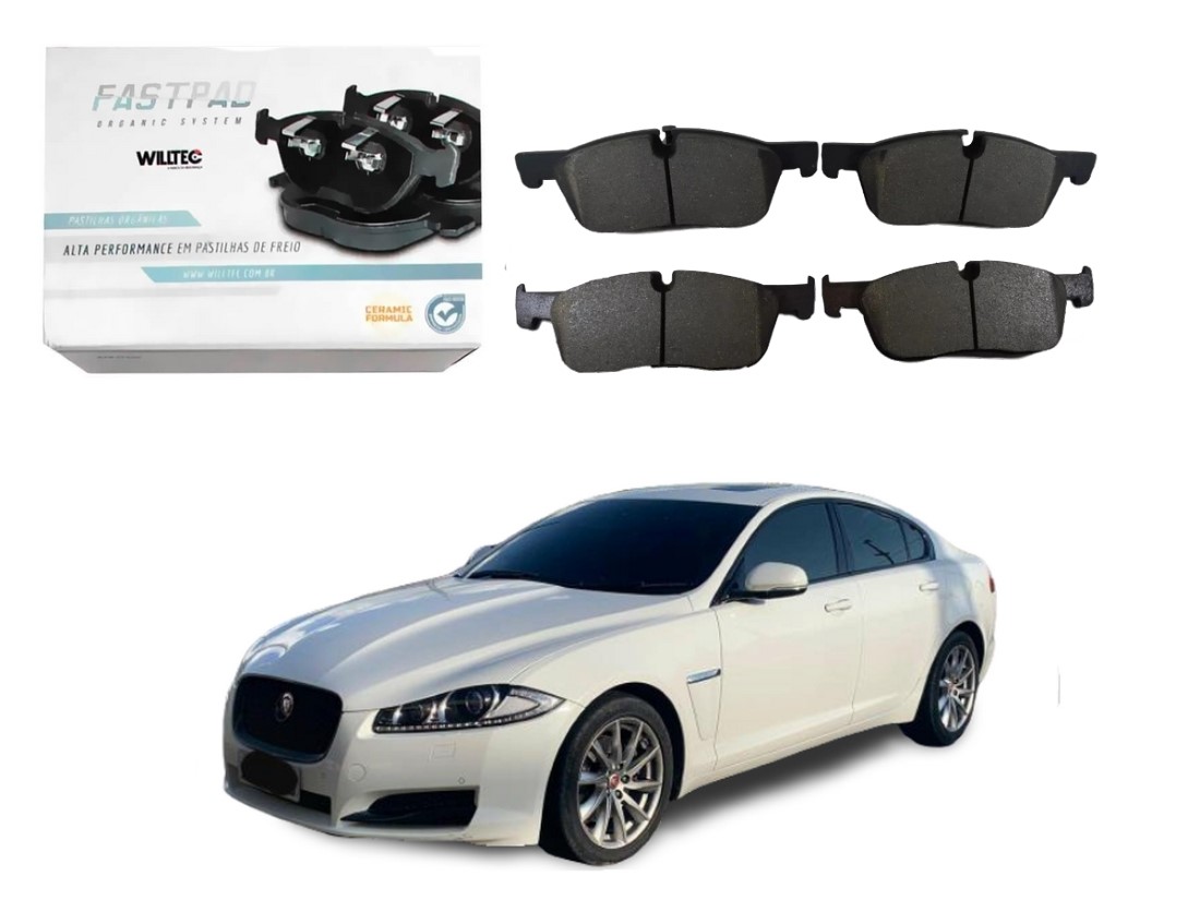  PASTILHA FREIO DIANTEIRA CERAMICA WILLTEC JAGUAR XF 2.0 2015 A 2019