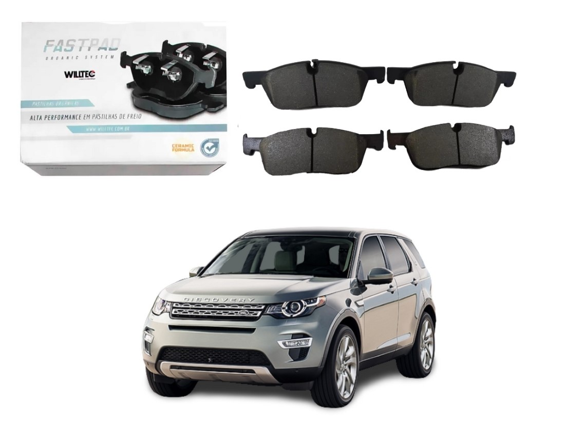  PASTILHA FREIO DIANTEIRA CERAMICA WILLTEC LAND ROVER DISCOVERY SPORT 2.0 2.2 2014 A 2019