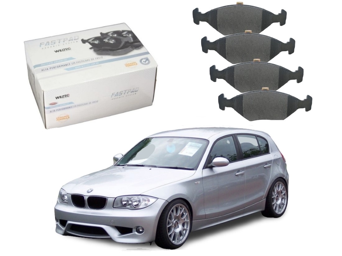  PASTILHA FREIO DIANTEIRA CERAMICA WILLTEC BMW 125 2.0 2011 A 2015