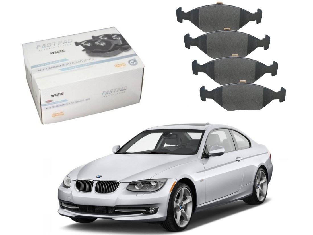  PASTILHA FREIO DIANTEIRA CERAMICA WILLTEC BMW 335I 2.0 2011 A 2015