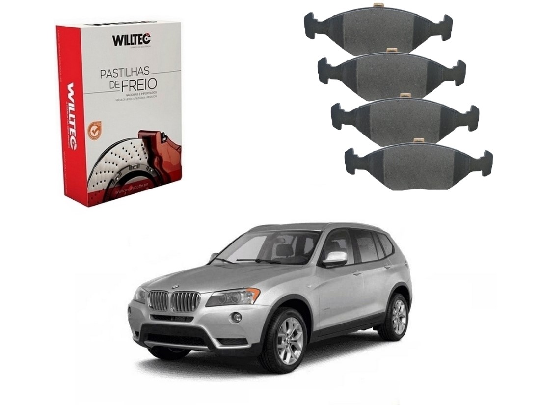  PASTILHA FREIO DIANTEIRA WILLTEC BMW X3 2.0 3.0 2010 A 2015