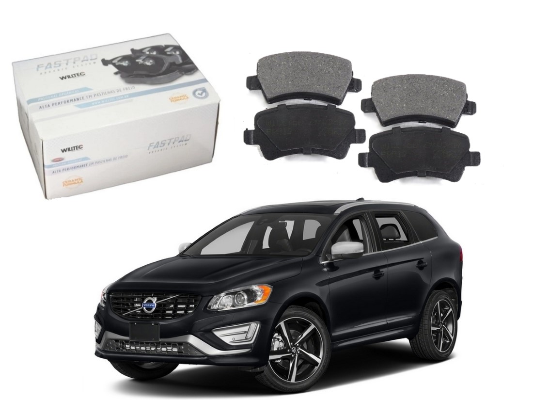  PASTILHA FREIO TRASEIRA CERAMICA WILLTEC VOLVO XC60 2.0 3.0 2009 A 2015