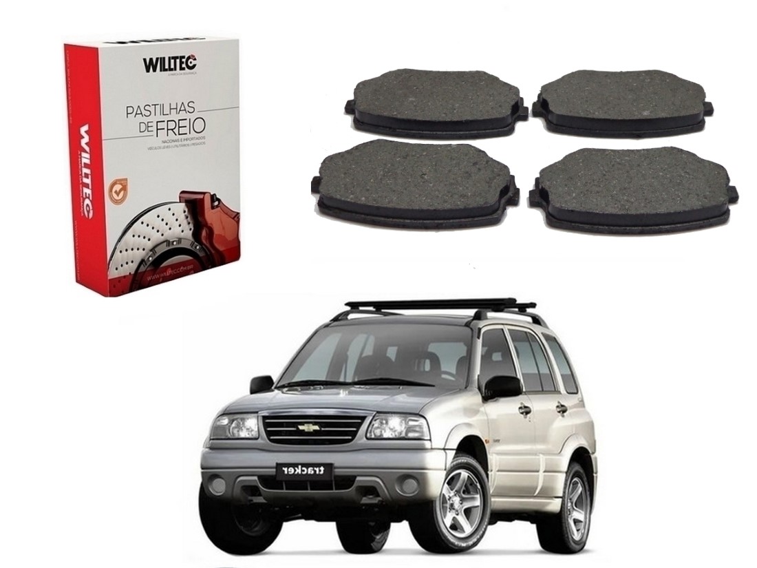  PASTILHA FREIO DIANTEIRA WILLTEC CHEVROLET TRACKER 2.0 2001 A 2009