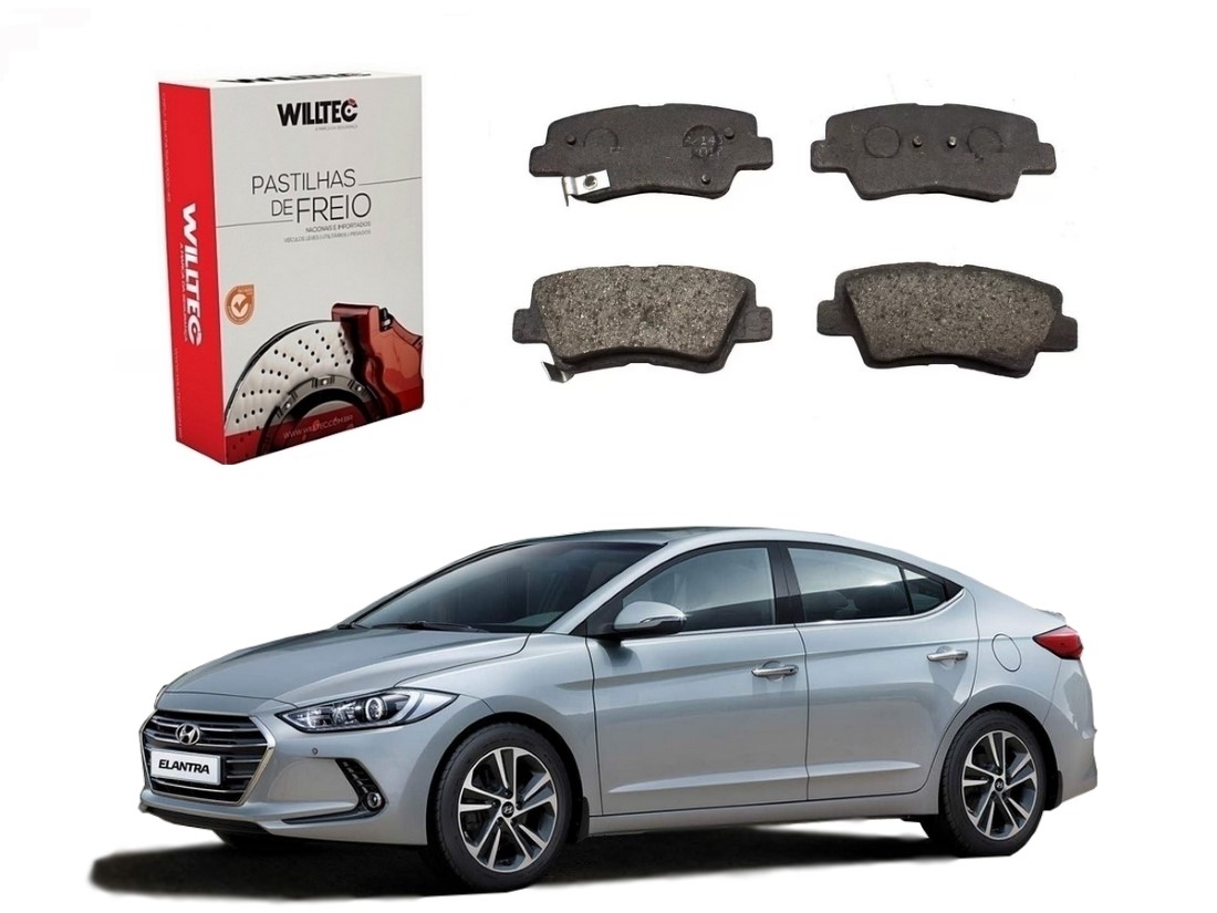  PASTILHA FREIO TRASEIRA WILTEC HYUNDAI ELANTRA 2.0 2017 A 2020