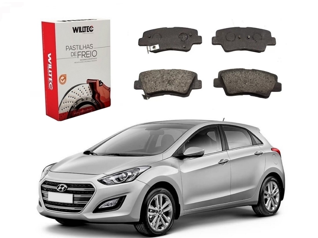  PASTILHA FREIO TRASEIRA WILTEC HYUNDAI I30 1.8 2015 A 2016