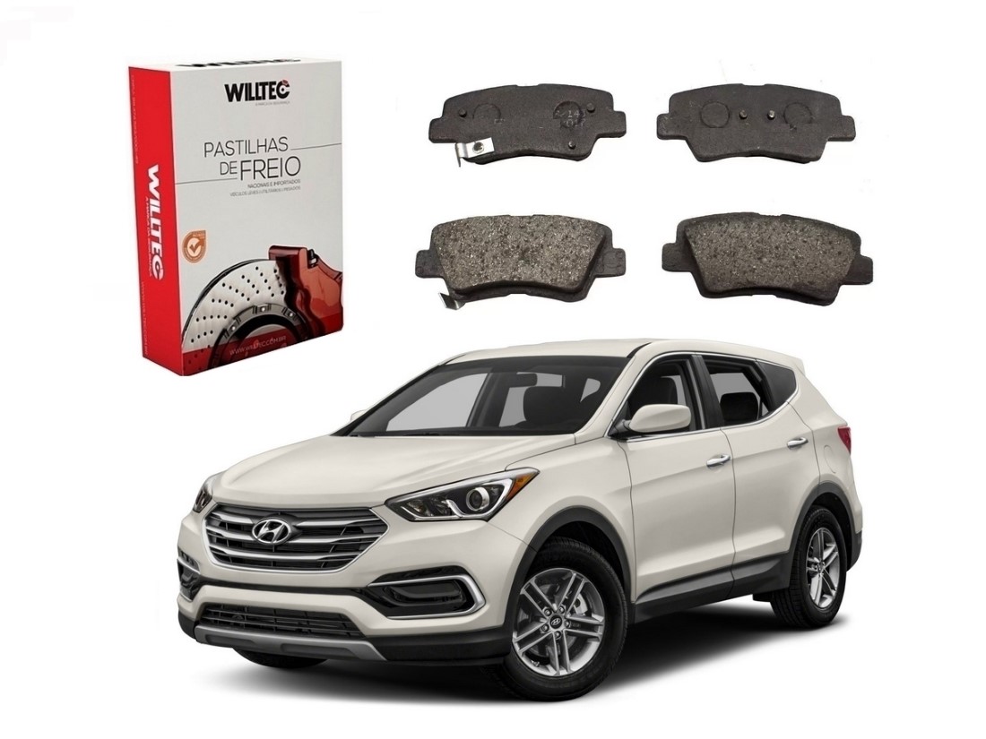  PASTILHA FREIO TRASEIRA WILTEC HYUNDAI SANTA FÉ 3.3 2017 A 2019