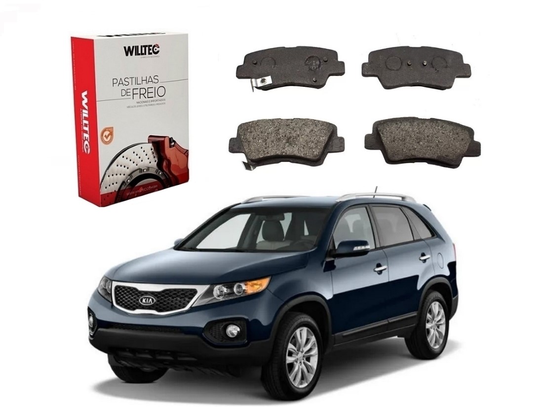  PASTILHA FREIO TRASEIRA WILTEC KIA SORENTO 2.4 3.5 2012 A 2015