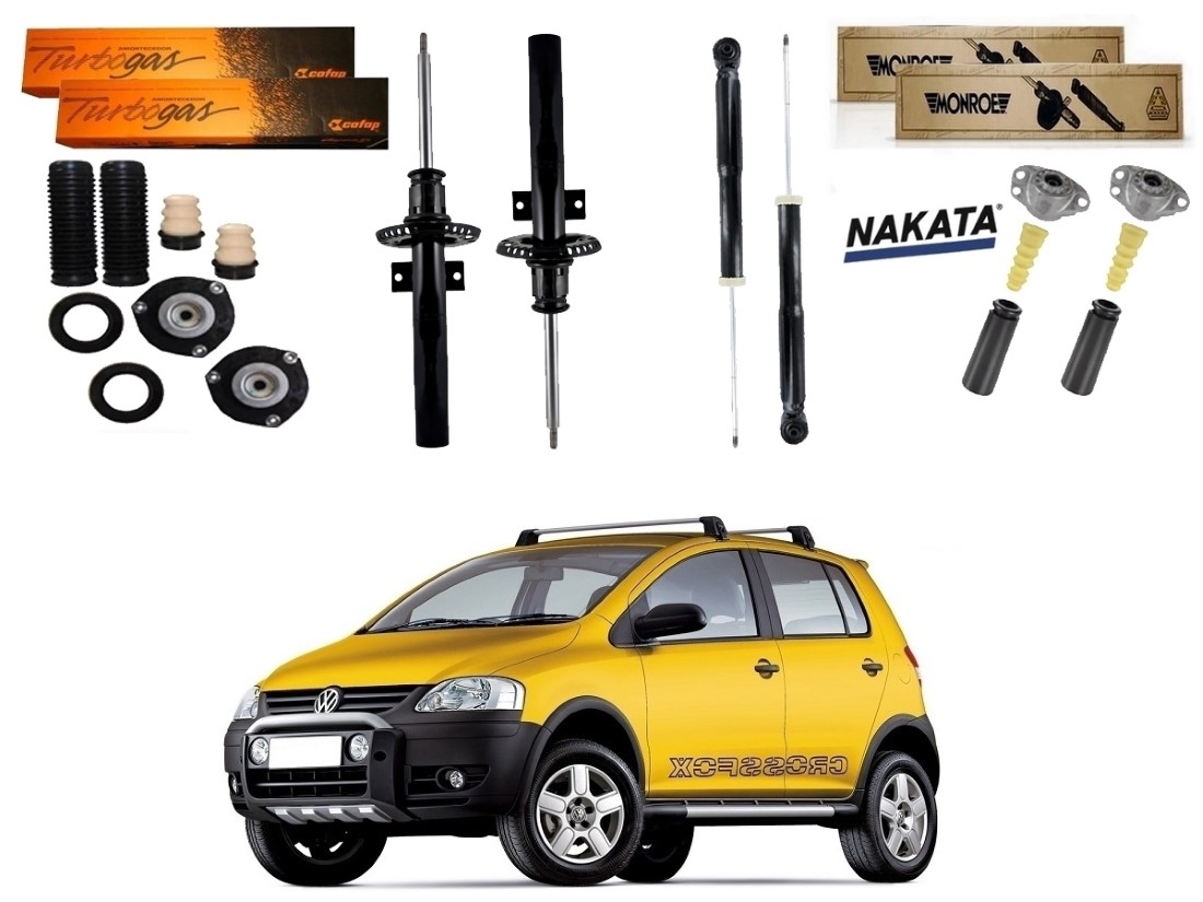  KIT AMORTECEDOR DIANTEIRO TRASEIRO COFAP VOLKSWAGEN CROSSFOX 1.6 2005 A 2009