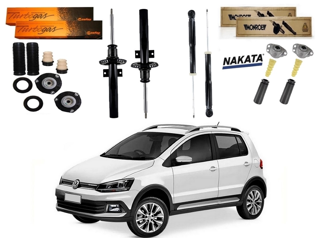  KIT AMORTECEDOR DIANTEIRO TRASEIRO COFAP VOLKSWAGEN CROSSFOX 1.6 2015 A 2019