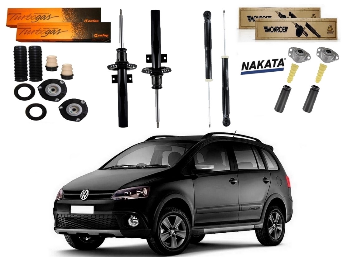  KIT AMORTECEDOR DIANTEIRO TRASEIRO COFAP VOLKSWAGEN SPACECROSS 1.6 2012 A 2014