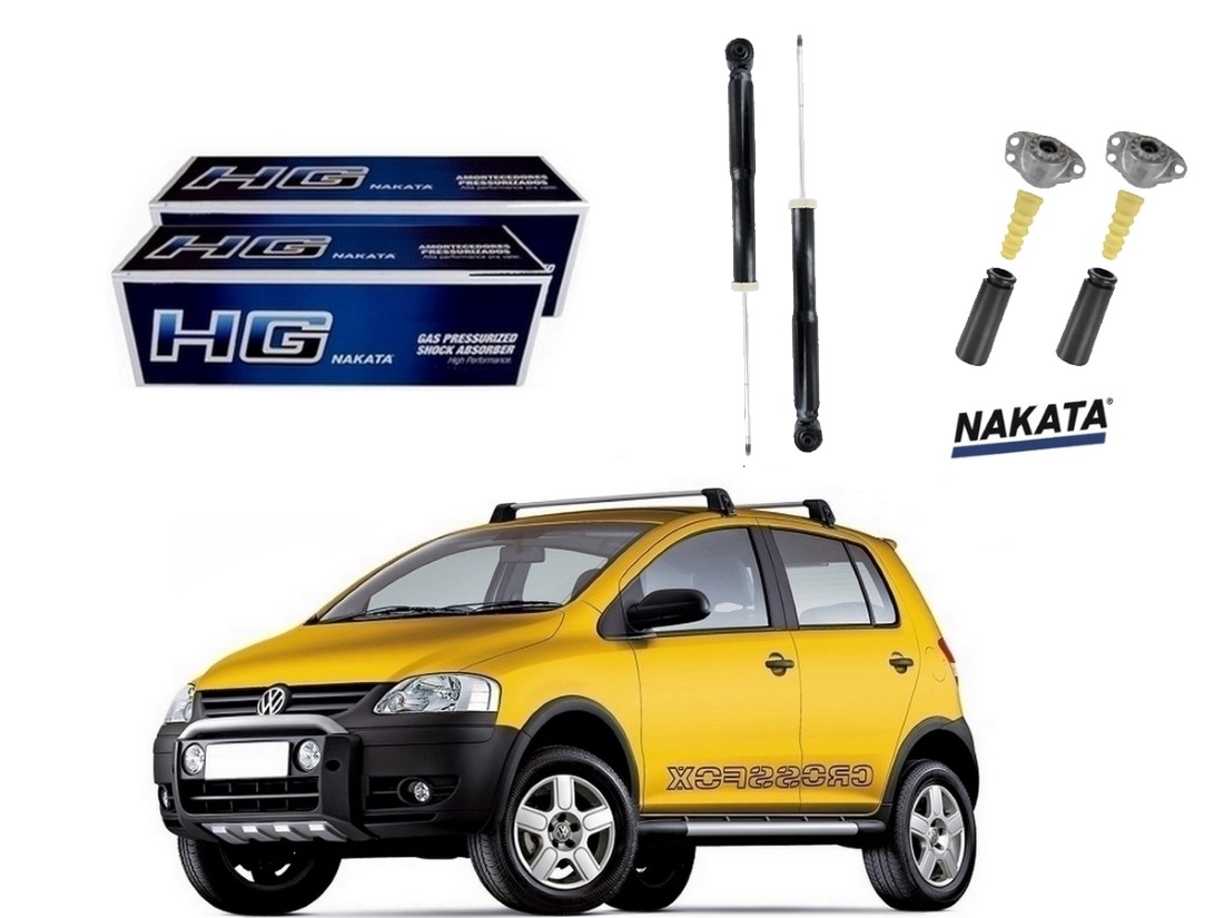  KIT AMORTECEDOR TRASEIRO NAKATA VOLKSWAGEN CROSSFOX 1.6 2005 A 2009