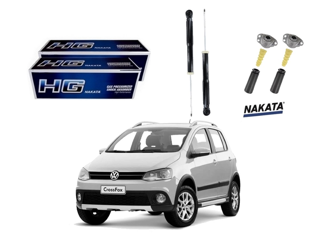  KIT AMORTECEDOR TRASEIRO NAKATA VOLKSWAGEN CROSSFOX 1.6 2010 A 2014