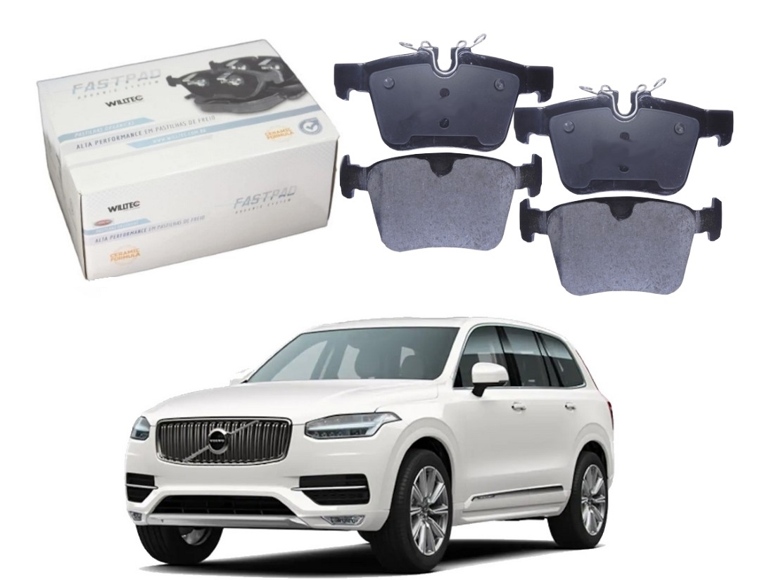  PASTILHA FREIO TRASEIRA CERAMICA WILLTEC VOLVO XC90 2.0 2017 A 2019