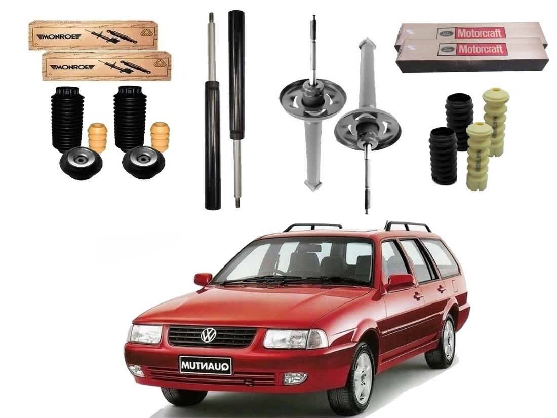  KIT AMORTECEDOR DIANTEIRO TRASEIRO MONROE VOLKSWAGEN SANTANA QUANTUM 1.8 2.0 1996 A 2006