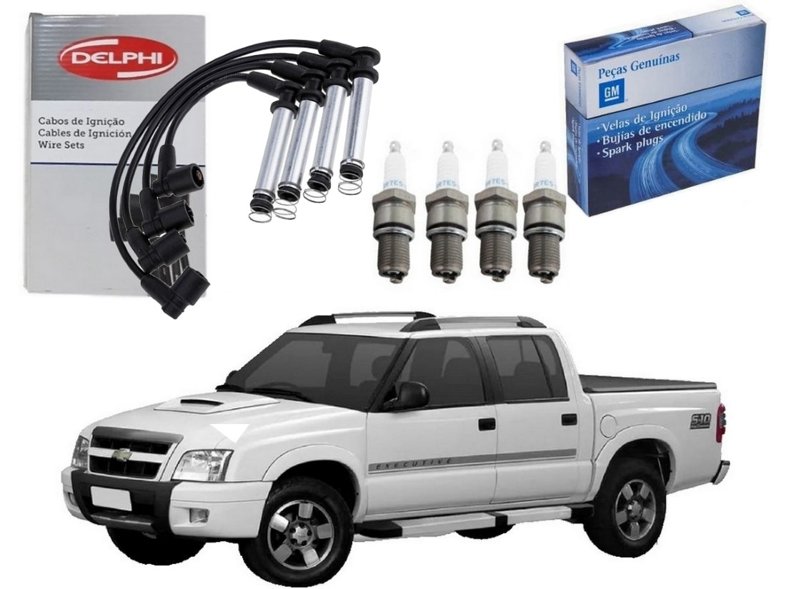  KIT VELA CABO DELPHI CHEVROLET S10 2.4 8V 2007 A 2011