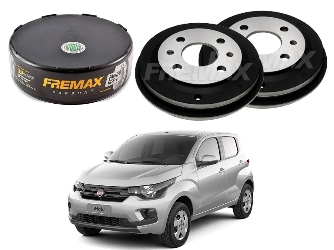  TAMBOR FREIO TRASEIRO FREMAX FIAT MOBI 1.0 2016 A 2021