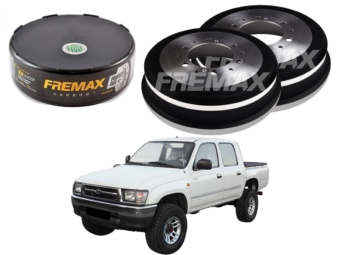  TAMBOR FREIO TRASEIRO FREMAX TOYOTA HILUX 2.4 2.8 1992 A 1998