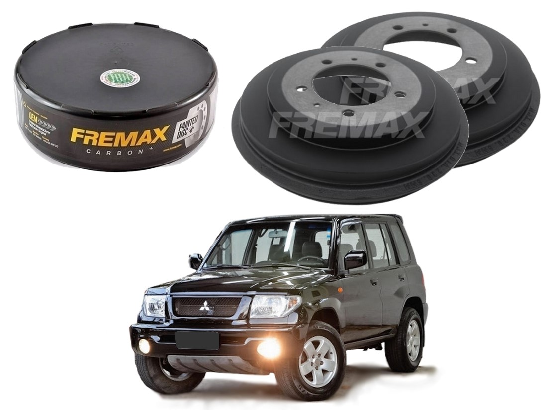  TAMBOR FREIO TRASEIRO FREMAX MITSUBISHI PAJERO TR4 2.0 2003 A 2015