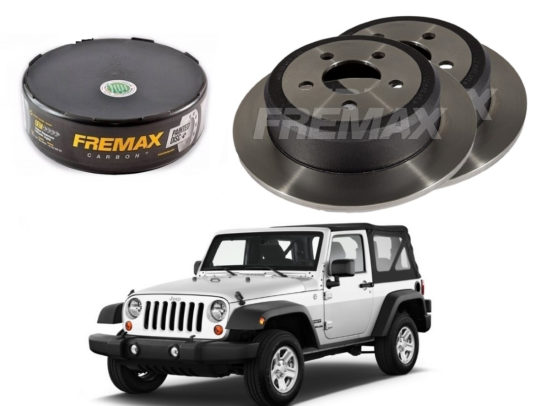  DISCO FREIO TRASEIRO FREMAX JEEP WRANGLER 3.8 2007 A 2011