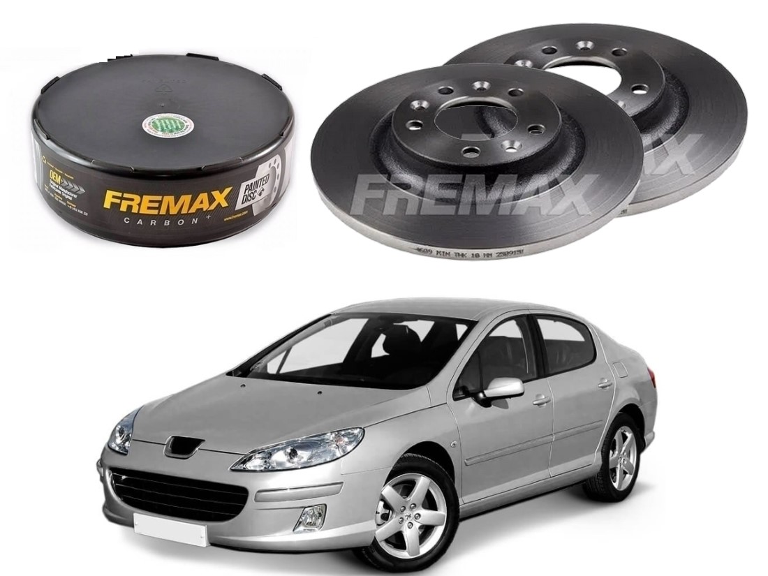  DISCO FREIO TRASEIRO FREMAX PEUGEOT 407 2.0 3.0 2005 A 2009