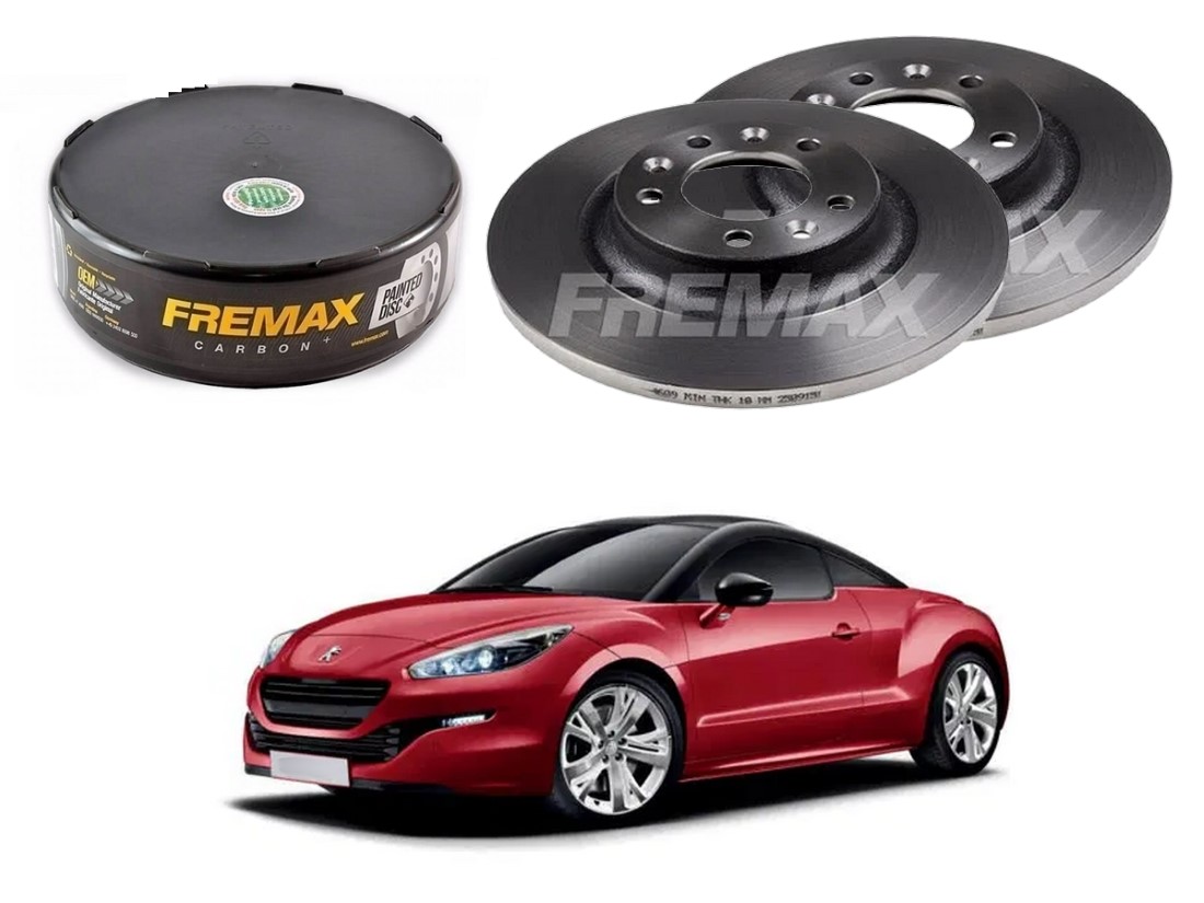  DISCO FREIO TRASEIRO FREMAX PEUGEOT RCZ 1.6 2012 A 2015