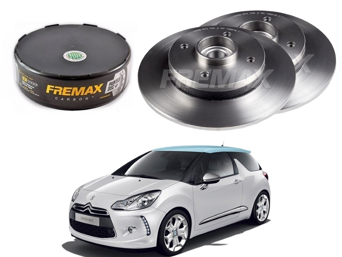  DISCO FREIO TRASEIRO FREMAX CITROËN DS3 1.6 2012 A 2016