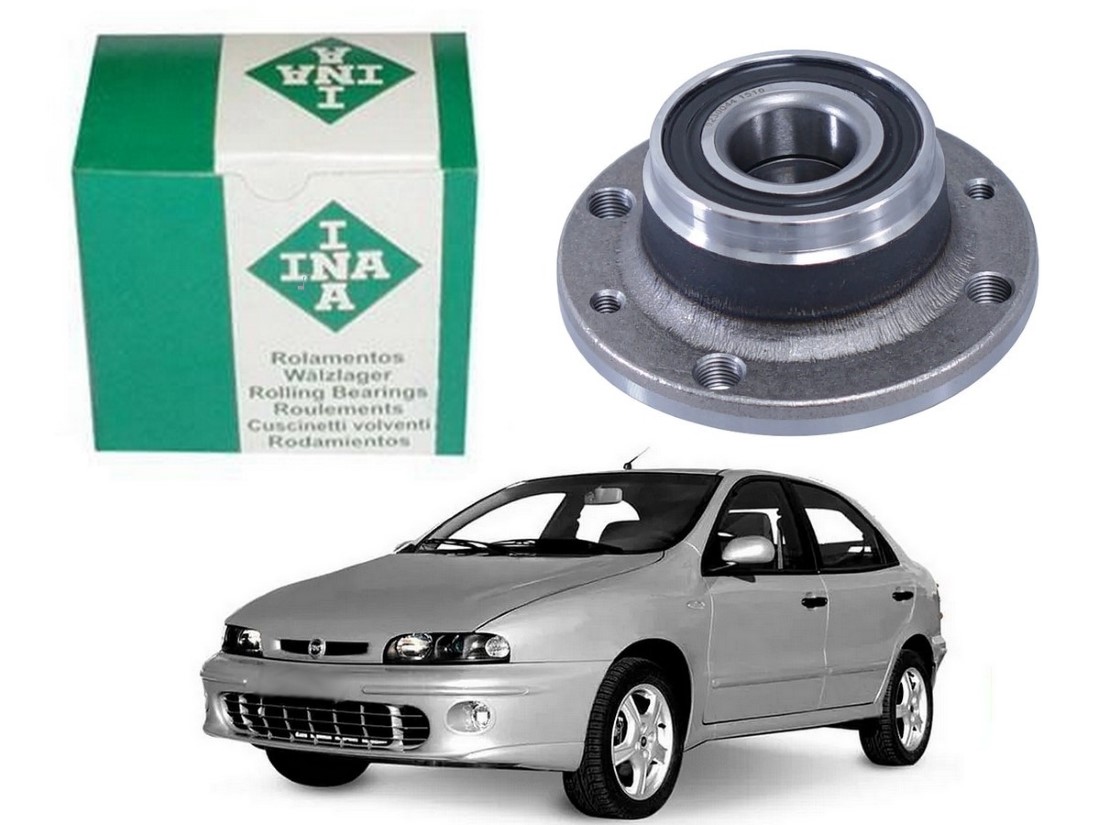  CUBO DE RODA TRASEIRO INA FIAT BRAVA 1.6 SEM ABS 1.8 SEM ABS 1999 A 2002